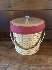 Longaberger Ice Basket Combo With Ice Bucket + Liner+ Lid picture