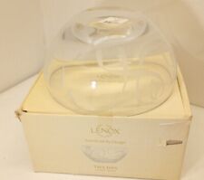 Lenox True Love Large Crystal Etched Heart Motif Bowl great Wedding gift. 8 Inch picture