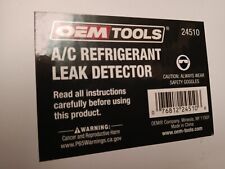 OEM TOOLS 24510 A/C REFRIGERANT LEAK DETECTOR DETECTS LEAK IN AIR CONDITION picture