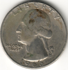USA - 1966 - Heraldic Eagle Washington ¼ Dollar - #210 picture