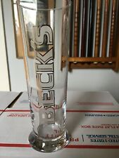 Beck’s Beer Tall German Pilsner Glass 0.4L Silver logo Beer Glass 8