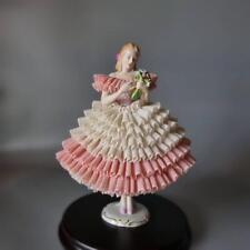 Stunning Antique Dresden Lace Figurine Doll Large Height 26cm Germany picture