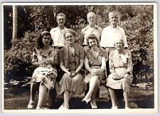 c1940s 1947 Cypress Gardens Florida Family~Winter Haven~VTG~Black & White Photo picture