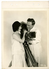 Vintage 8x10 Linen Key Book Still Avalanche (1928 film) Jack Holt Doris Hill picture