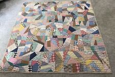Vintage Handmade Quilt Patchwork Heavy 70” By 70” READ picture