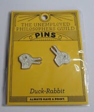 The Unemployed Philosophers Guild Duck-Rabbit Enamel Pin Set picture