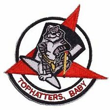 NAVY VF-14 TOPHATTERS BABY F-14 TOMCAT MILITARY EMBROIDERED  PATCH picture