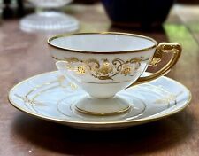 Vintage Rosenthal White and Gold Teacup and Saucer, Dresden Works (Saxony) picture