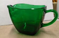 Vintage Fire King Charm Forest Green Creamer picture