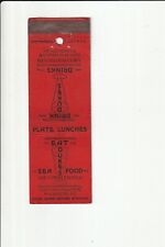 DUKE'S SEAFOOD 1334 14TH ST. N.W. WASHINGTON DC VINTAGE MATCHBOOK COVER picture
