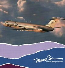 Vintage Postcard Muse Air Airlines McDonnell Douglas DC-9 Unposted picture