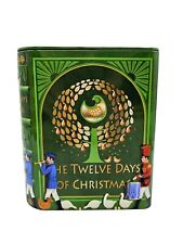 Vintage Harry London 12 Days Of Christmas Book Shaped Candy Cookie Metal Tins picture