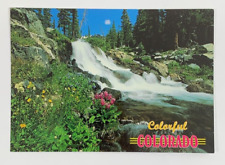 A Waterfall on North Fork of the Middle Boulder Creek Colorado Rockies Postcard picture