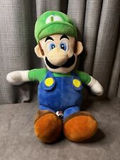 Nintendo Super Mario Luigi 20” Plush Figure Doll 2021 Green Blue Overalls picture