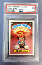 1986 UK Minis Garbage Pail Kids - PSA 7 - Series 1 - ADAM BOMB (8a) License 🔥 picture