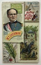 1888 N114 Duke Tobacco Card - Histories of Civil War Generals - Sherman picture