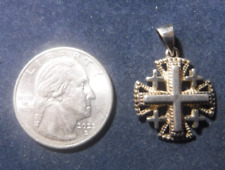 Jerusalem Souvenir Medal Jerusalem Cross Sterling Silver picture