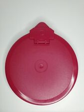 Tupperware REPLACEMENT LID MIX N' STORE  Flip Top #697 Cranberry Red  5.75 inch picture