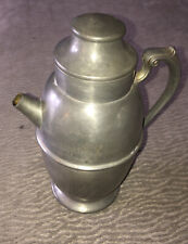Vintage Genuine Pewter Flagon Pitcher - Spout Insert Missing picture