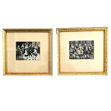 Pair of Antique A. Perez French Woven Stevengraphs, in Gold Frames, date to 1900 picture