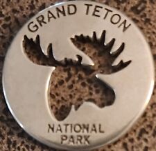 GRAND TETON NATIONAL PARK - MOOSE HEAD DIE CUT TOKEN - WYOMING picture
