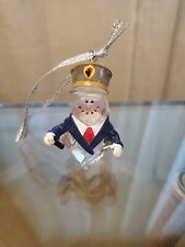 Vintage SWAROVSKI Crystal Ornament  Snowman Policeman picture