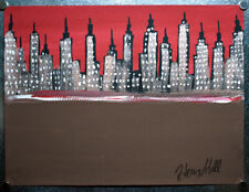 Goodfellas Gangster Wiseguy Henry Hill Authentic Original Art NYC Skyline #4 picture