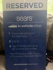 Sears Reserved Parking Sign- Merchandise Pickup- RARE picture