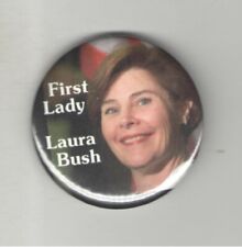 Old LAURA Bush 2000 pinback FIRST 1st LADY George BUSH 2000 pin picture