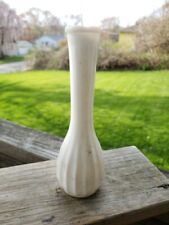 Vintage CLG Co. 8 1/2” White Milk Glass Vase picture