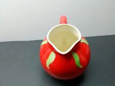 Vintage 1940's The Pantry Parade Red Tomato Water Pitcher ~NICE~ picture