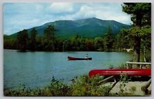 Mount Katahdin Maine Togue Pond Camps Scenic Chrome Cancel WOB Postcard picture