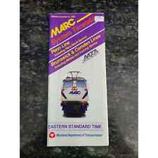 MARC System Passenger Train Timetable Schedule October 1994 picture