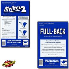 50 Mylites2 STANDARD Mylars Sleeves & Full Back 35pt Boards 725M2/700FB E.Gerber picture