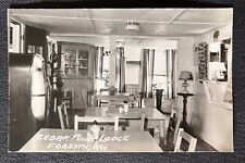 RPPC Postcard Cedar Point Lodge Forsyth Missouri Interior View    B3 picture