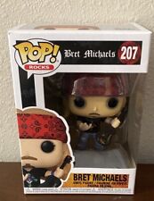 Funko Pop Rocks Bret Michaels 207 Common Ships In Pop Protector Vaulted New picture