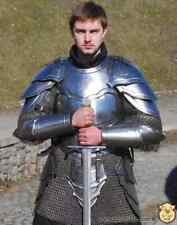 Medieval Larp Knight Elven Full Suit Of Body Armor Cuirass/Pauldrons/Greaves picture