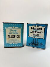 Two vintage Finast spice tins picture