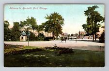 Chicago IL-Illinois, Entrance to Humboldt, Antique c1908 Vintage Postcard picture
