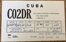 QSL Card - Habana, Cuba - Cirilo Padron Fernandez - CO2DR - 1969 - Postcard picture