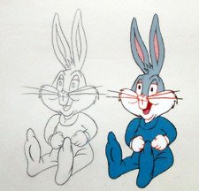 Baby BUGS BUNNY 1970s Warner Brothers ORIGINAL PRODUCTION CEL + DRAWING picture