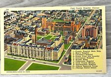 Cook County Hospital Vintage Postcard Chicago Illinois Directory Linen Unposted picture