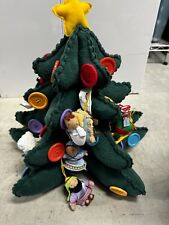 Hallmark Kids Keepsakes Plush Button Christmas Tree with Keepsake Ornaments picture