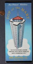1960-70s Era New Orleans Louisiana Top of the Mart Restaurant Brochure VINTAGE-- picture