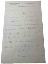 FRANCIS WAYLAND III HANDWRITTEN SIGNED LTR  10/20/1884 1st Dean YALE LAW SCHOOL picture