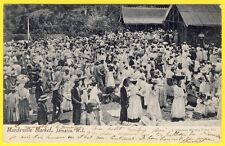 cpa POSTCARD JAMAICA JAMAICA MANDEVILLE LE MARKET Very lively back 1900 picture