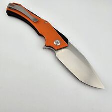 Kansept Knives Mini Hellx Folding Knife Orange G10 Handles D2 Blade T2008A5 picture