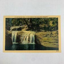 Postcard North Carolina Blue Ridge Mountains NC Bottomless Pools Linen 1940s picture