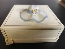 Lladro Capricho White Lace Hat with Blue Ribbon Figurine Gloss Finish 1561 picture