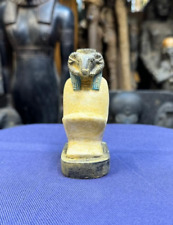 RARE ANCIENT EGYPTIAN ANTIQUES Figure for God Khnum Warrior Egypt Pharaonic BC picture